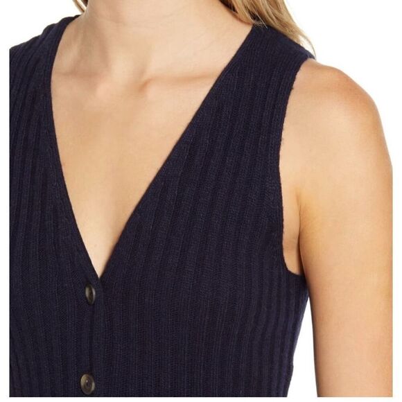 Madewell Button Front V Neck Sweater Dress XL - Picture 8 of 10